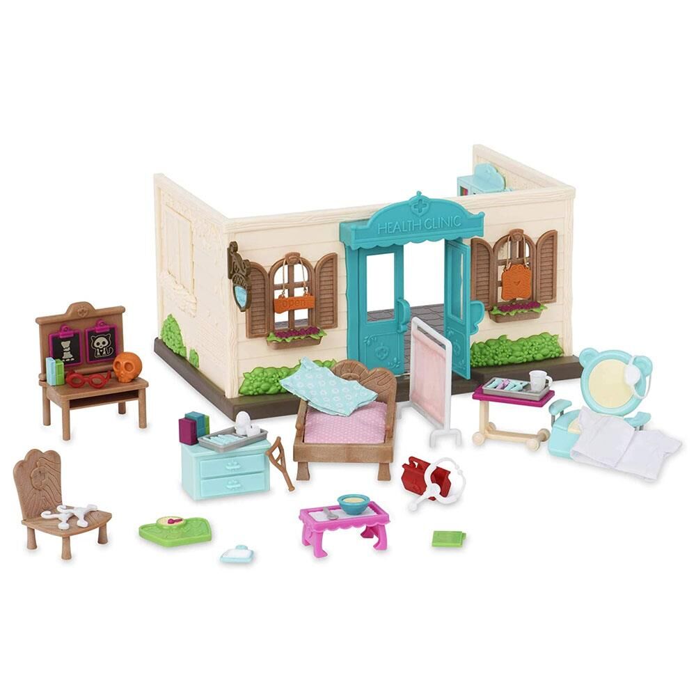 Li'l Woodzeez Hastane Seti - Health Clinic with Accessories