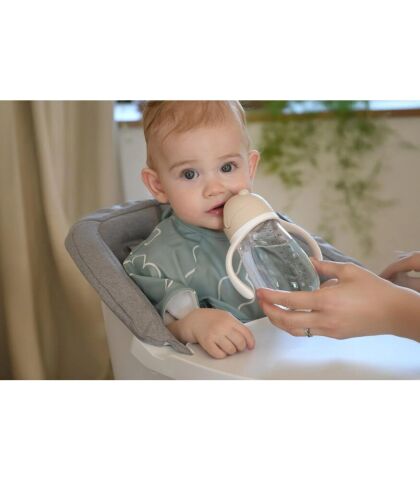 Beaba 300 ml Şeffaf Pipetli Suluk, Clay