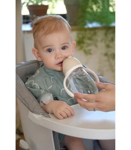 Beaba 300 ml Şeffaf Pipetli Suluk, Clay