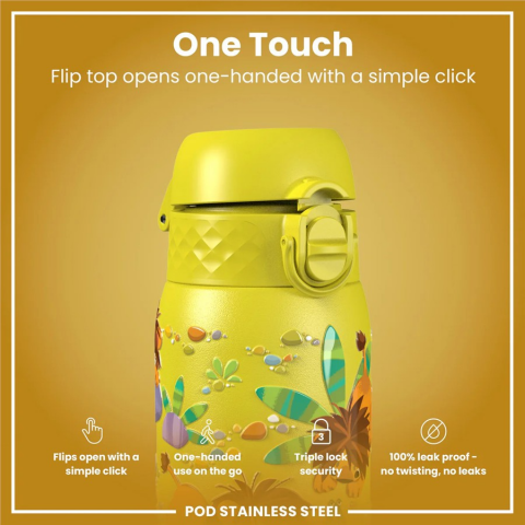 Ion8 - Paslanmaz Çelik Çocuk Suluk - Aslanlar - 400 ml - Sızdırmaz