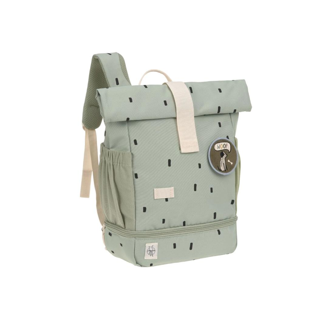 Lassig Happy Prints Mini Rolltop Sırt Çantası Light Olive