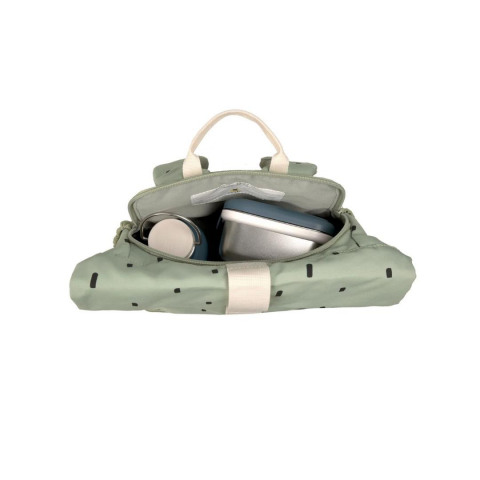 Lassig Happy Prints Mini Rolltop Sırt Çantası Light Olive