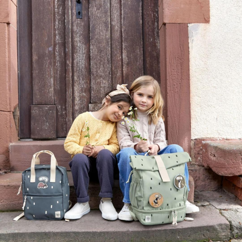 Lassig Happy Prints Mini Rolltop Sırt Çantası Light Olive