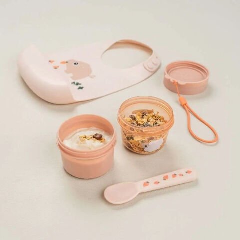 Done by Deer - Tiny Farm - Çatal, Kaşık ve Bıçak Seti - Pembe