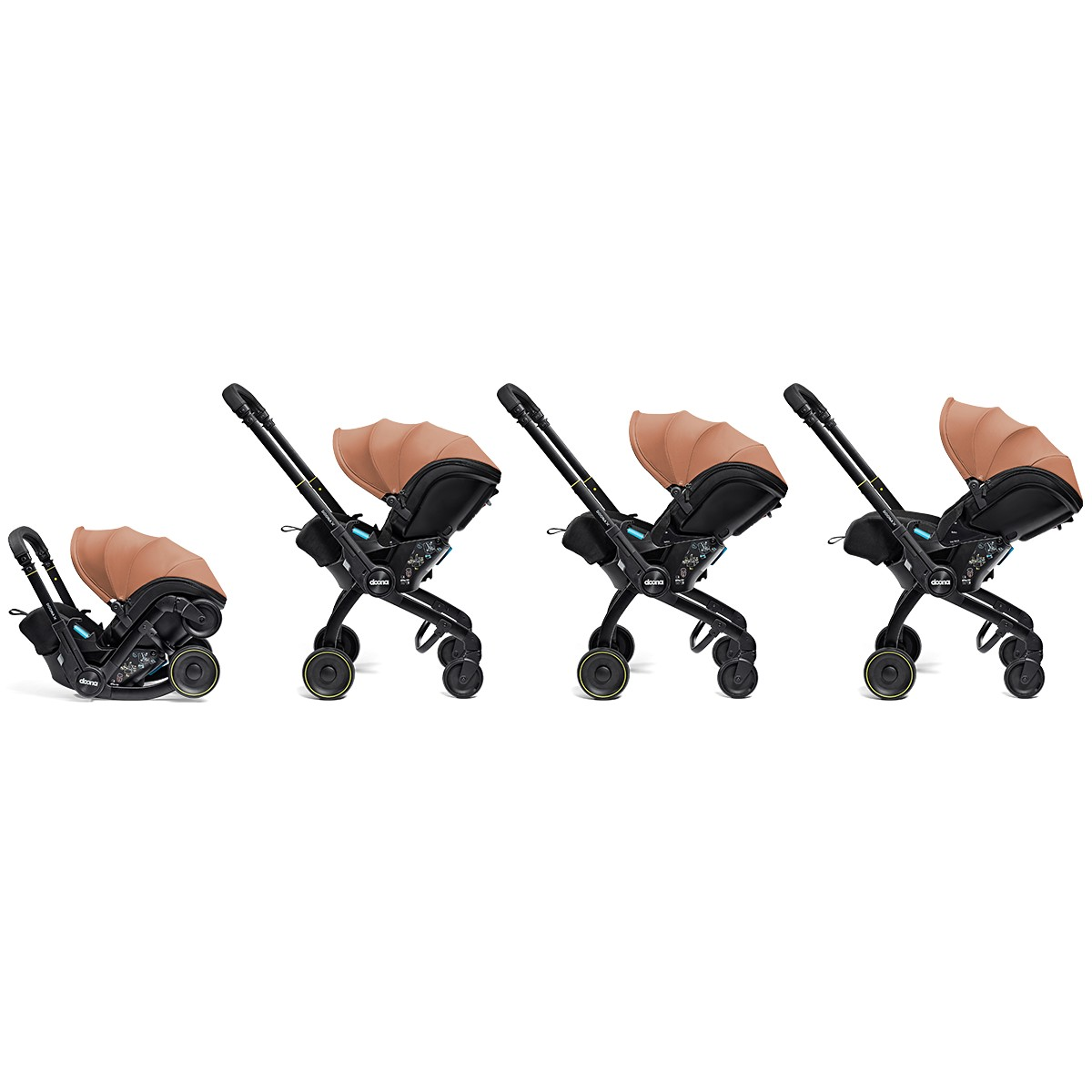 Doona X 3 Yatış Pozisyonlu Oto Koltuğu&Bebek Arabası Terracotta