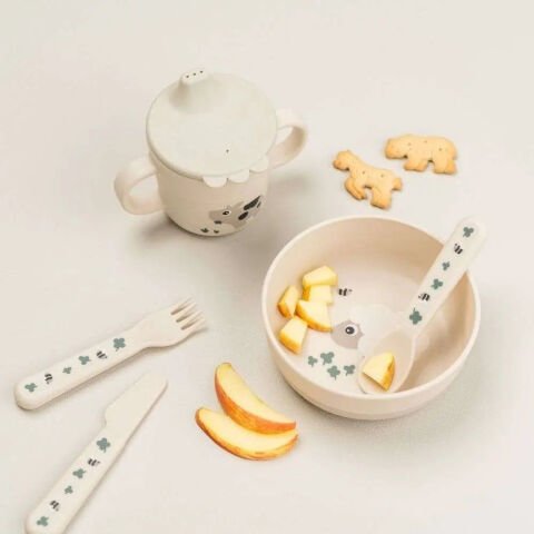 Done by Deer - Tiny Farm - Çatal, Kaşık ve Bıçak Seti - Bej