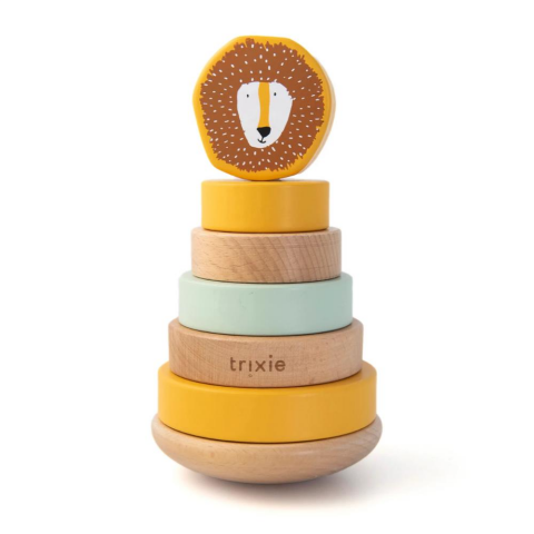 Trixie - Wooden Stacking Toy - Ahşap Oyuncak - Mr. Lion