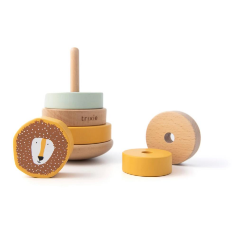 Trixie - Wooden Stacking Toy - Ahşap Oyuncak - Mr. Lion