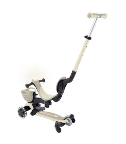Globber Go Up Baby 360 Işıklı Scooter - Koyu Bej