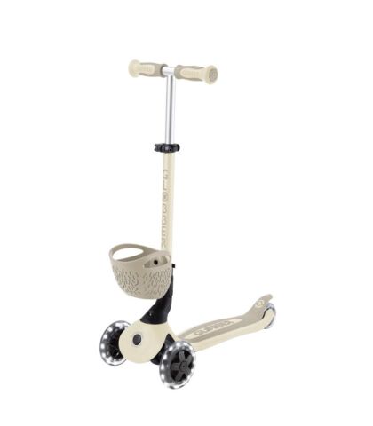 Globber Go Up Baby 360 Işıklı Scooter - Koyu Bej