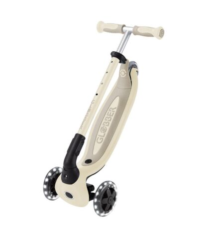 Globber Go Up Baby 360 Işıklı Scooter - Koyu Bej
