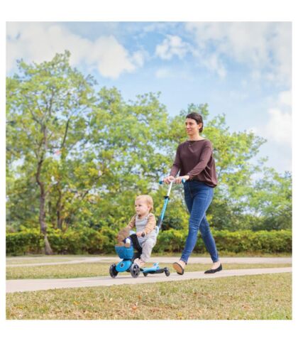 Globber Go Up Baby 360 Işıklı Scooter - Pastel Mavi