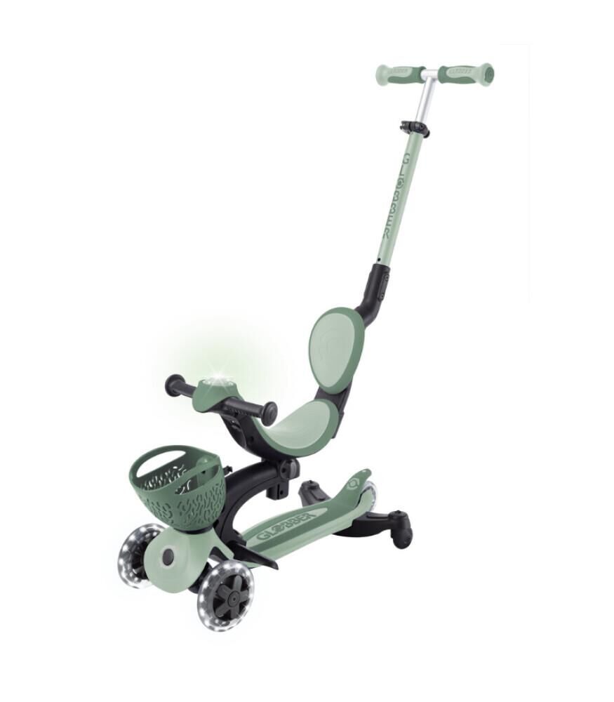 Globber Go Up Baby 360 Işıklı Scooter - Zeytin Yeşili