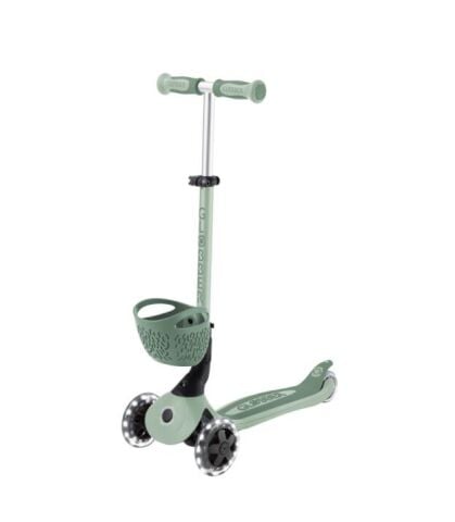 Globber Go Up Baby 360 Işıklı Scooter - Zeytin Yeşili