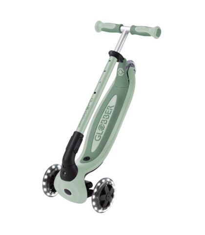 Globber Go Up Baby 360 Işıklı Scooter - Zeytin Yeşili