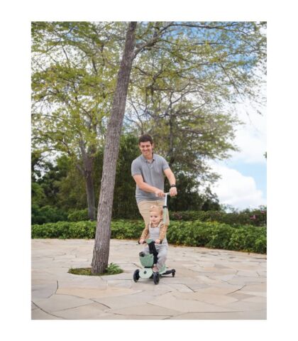 Globber Go Up Baby 360 Işıklı Scooter - Zeytin Yeşili