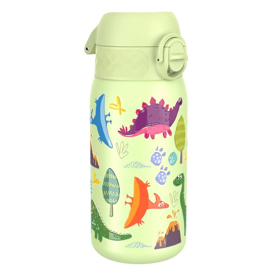 Ion8 - Paslanmaz Çelik Çocuk Suluk - Dinozorlar - 400 ml - Sızdırmaz