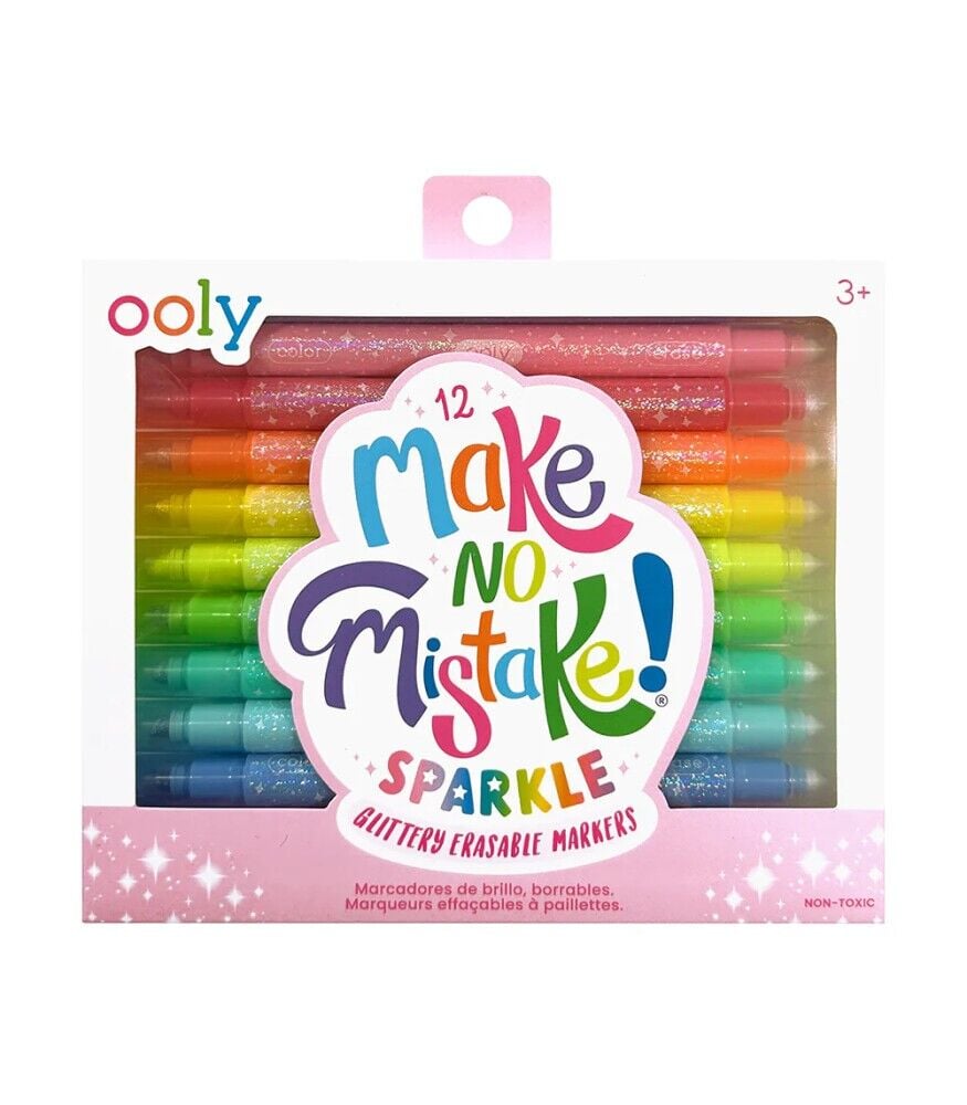 Ooly Make No Mistake Glitter Silinebilir 12’li Keçeli Kalem