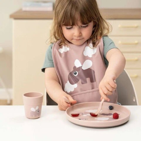 Done by Deer - Happy Dots - Çatal, Kaşık ve Bıçak Seti - Pembe