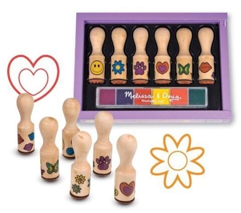 Melissa&Doug Ahşap Baskı Seti - Mutlu Yüzler