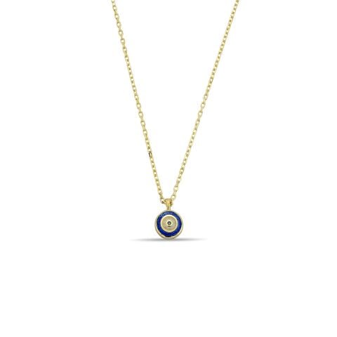Altın Nazar Boncuğu Çocuk Kolye