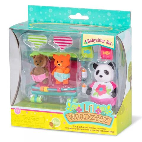 Li'l Woodzeez Bebek Seyahat Seti - Babysitter Set (13pc)