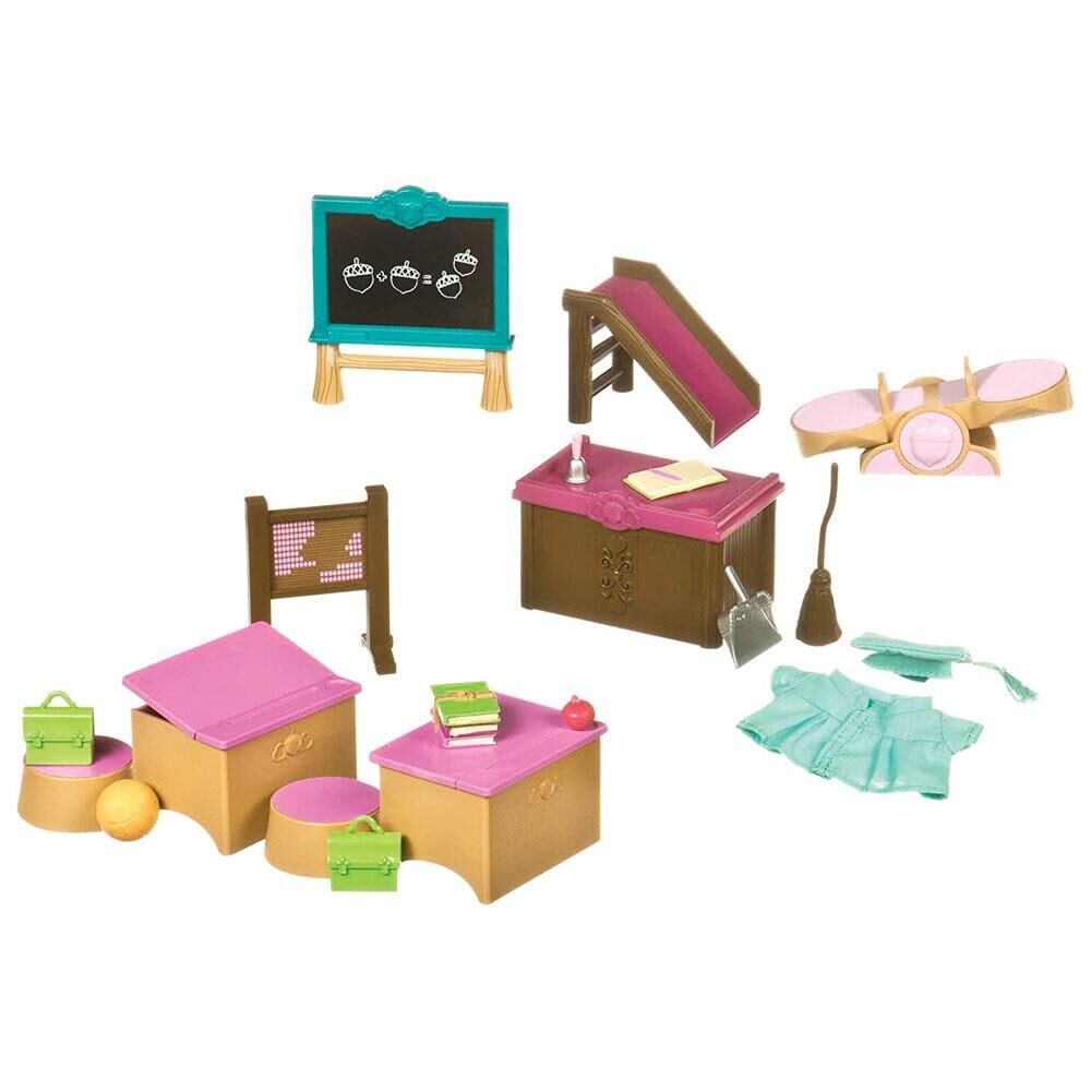 Li'l Woodzeez Sınıf ve Oyun Parkı - Classroom & Playground Set