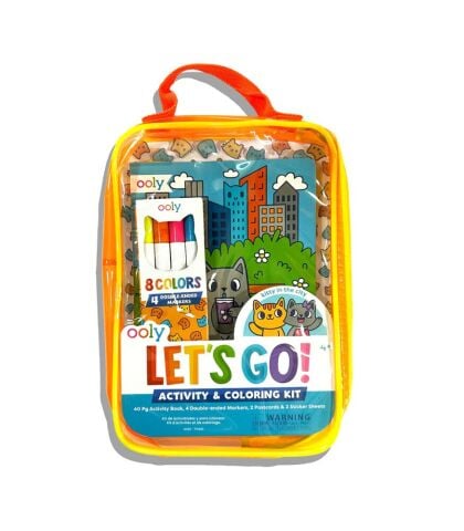 Ooly Let's Go! Taşınabilir Aktivite Boyama Seti - Kitty In The City