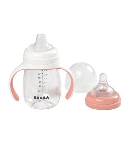 Beaba Tritan Biberon ve Suluk (210 ml) - Old Pink
