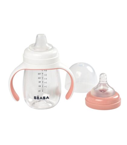 Beaba Tritan Biberon ve Suluk (210 ml) - Old Pink