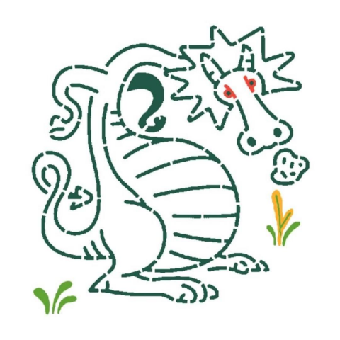 Djeco Resim Boyama Şablonları - Dragons