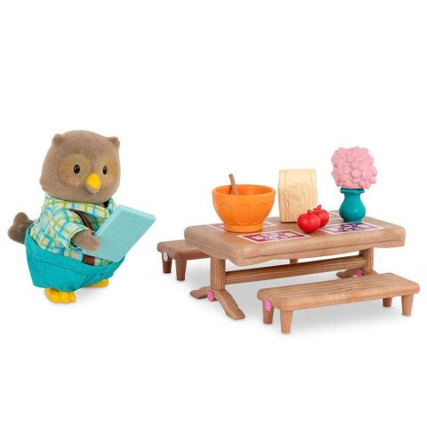 Li'l Woodzeez Yatak Odası ve Yemek Odası Seti - Furniture Playset