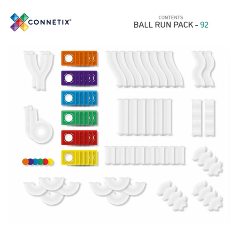 Connetix Rainbow Ball Run Set - 92 Parça