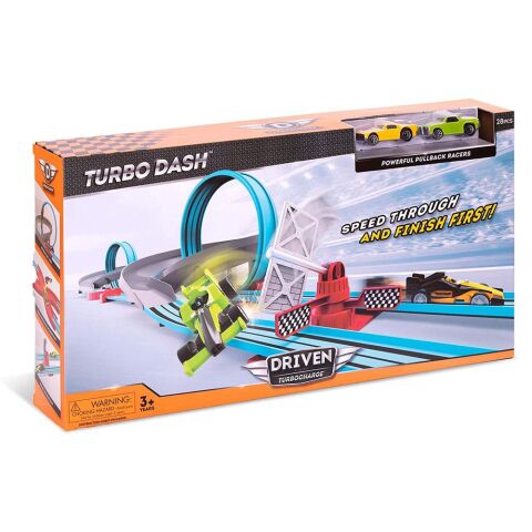 Driven Araba Yarışı Seti - Turbo Dash Play Set (28pc)