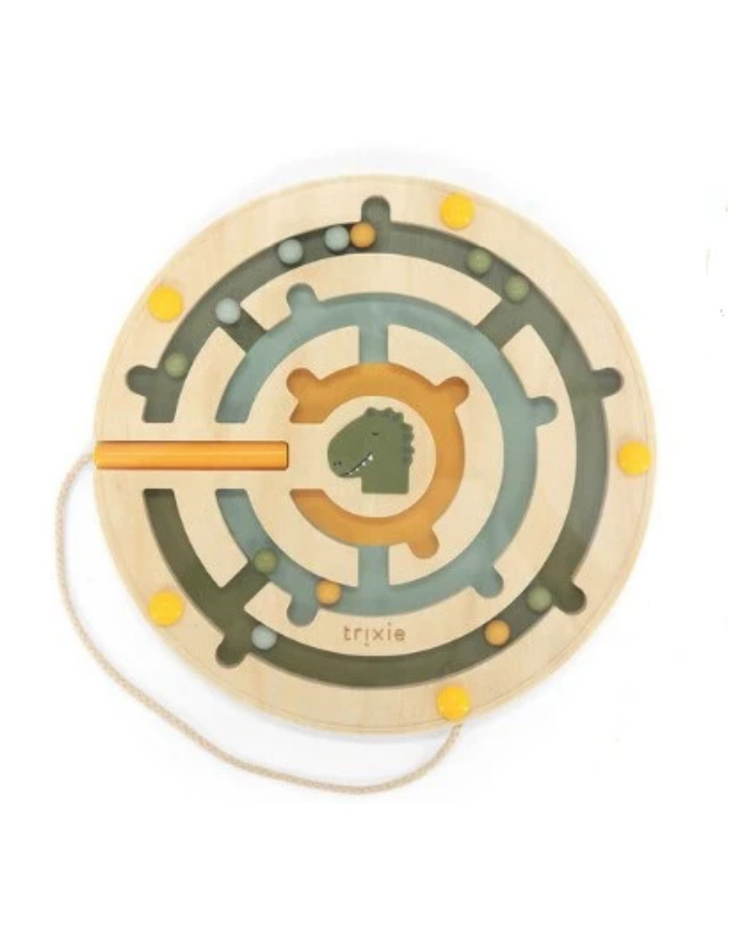 Trixie Mr. Dino Ahşap Yuvarlak Manyetik Labirent