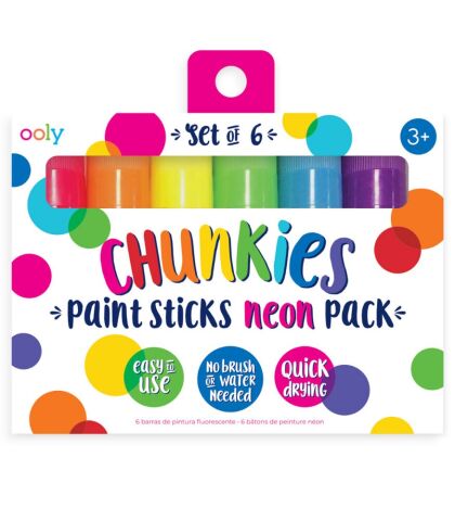 Ooly Chunkies Pastel Boya 6’lı Neon Renkler