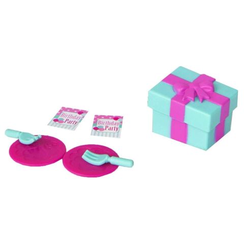 Li'l Woodzeez Parti Seti - Miniature Birthday Party Playset