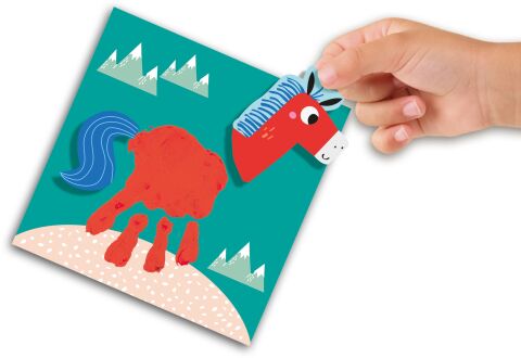 Ses Creative - İlk Parmak Boya Setim- Elle Boyanan Hayvanlar