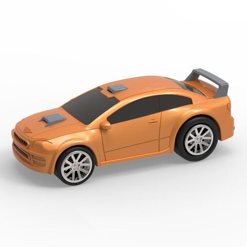 Driven 4'lü Çek-Bırak Araba Seti - Turkuaz/Turuncu/Mavi/Kırmızı