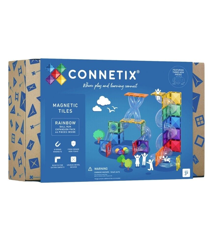 Connetix Rainbow Ball Run Expansion Pack Manyetik Bloklar - 66 Parça