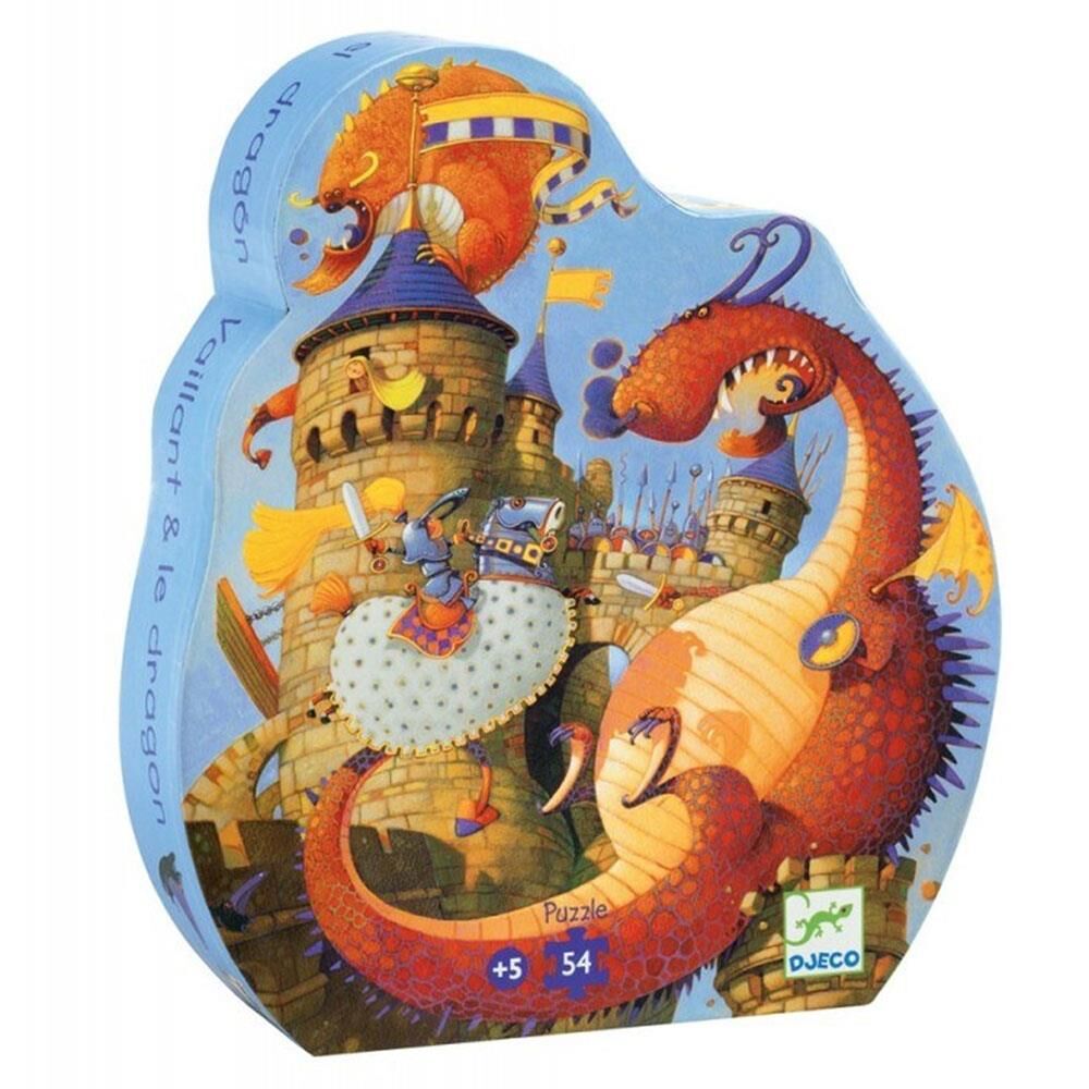Djeco Dekoratif Puzzle 54 Parça Yapboz / Vaillant And The Dragon