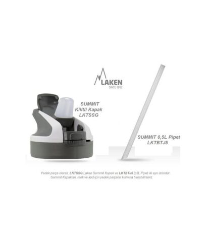 Laken Summit Çelik Termos Pipetli Suluk 500 ml - Pembe