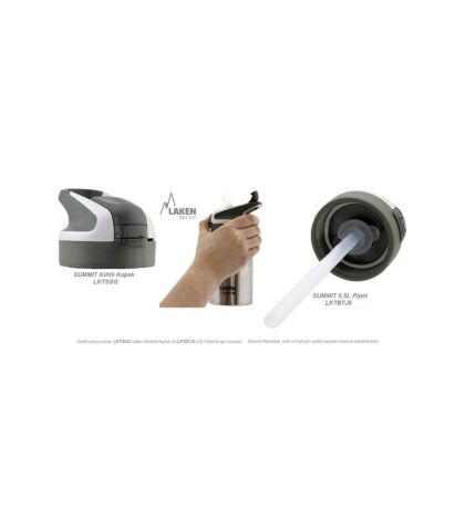 Laken Summit Çelik Termos Pipetli Suluk 500 ml - Pembe