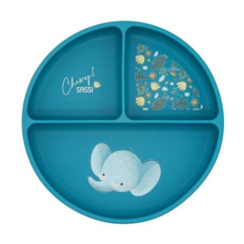 Sassi - Vakumlu Silikon Tabak - Bilge Fil