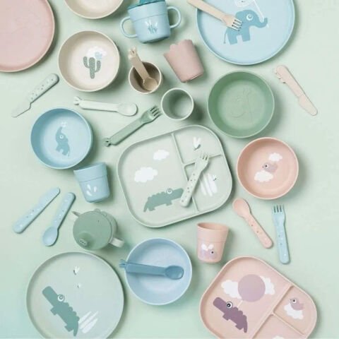 Done by Deer - Happy Clouds - Kaymaz Bölmeli Tabak - Pembe