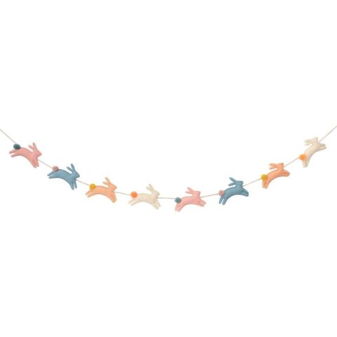 Meri Meri - Felt Bunny Garland - Tavşan Asılan Süs