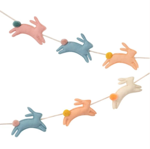 Meri Meri - Felt Bunny Garland - Tavşan Asılan Süs
