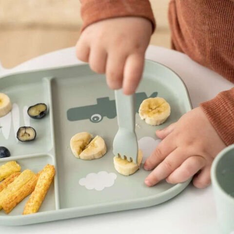 Done by Deer - Croco - Kaymaz Bölmeli Tabak - Yeşil