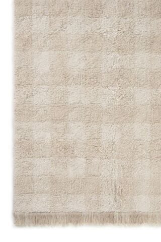 Lorena Canals Çocuk Odası Halısı, Vichy Ivory XS