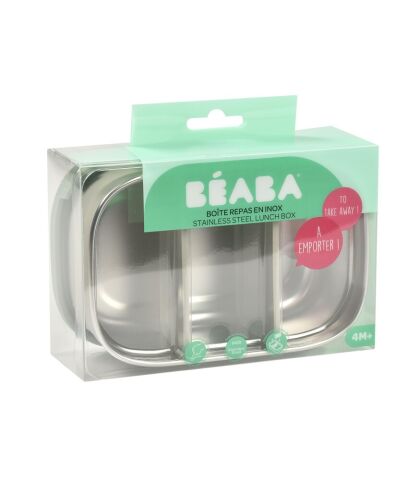 Beaba Paslanmaz Çelik Gıda Saklama Kabı - Sage Green